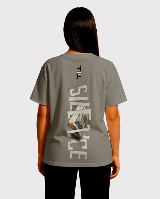 Silent Wealth Tee F|F Grey