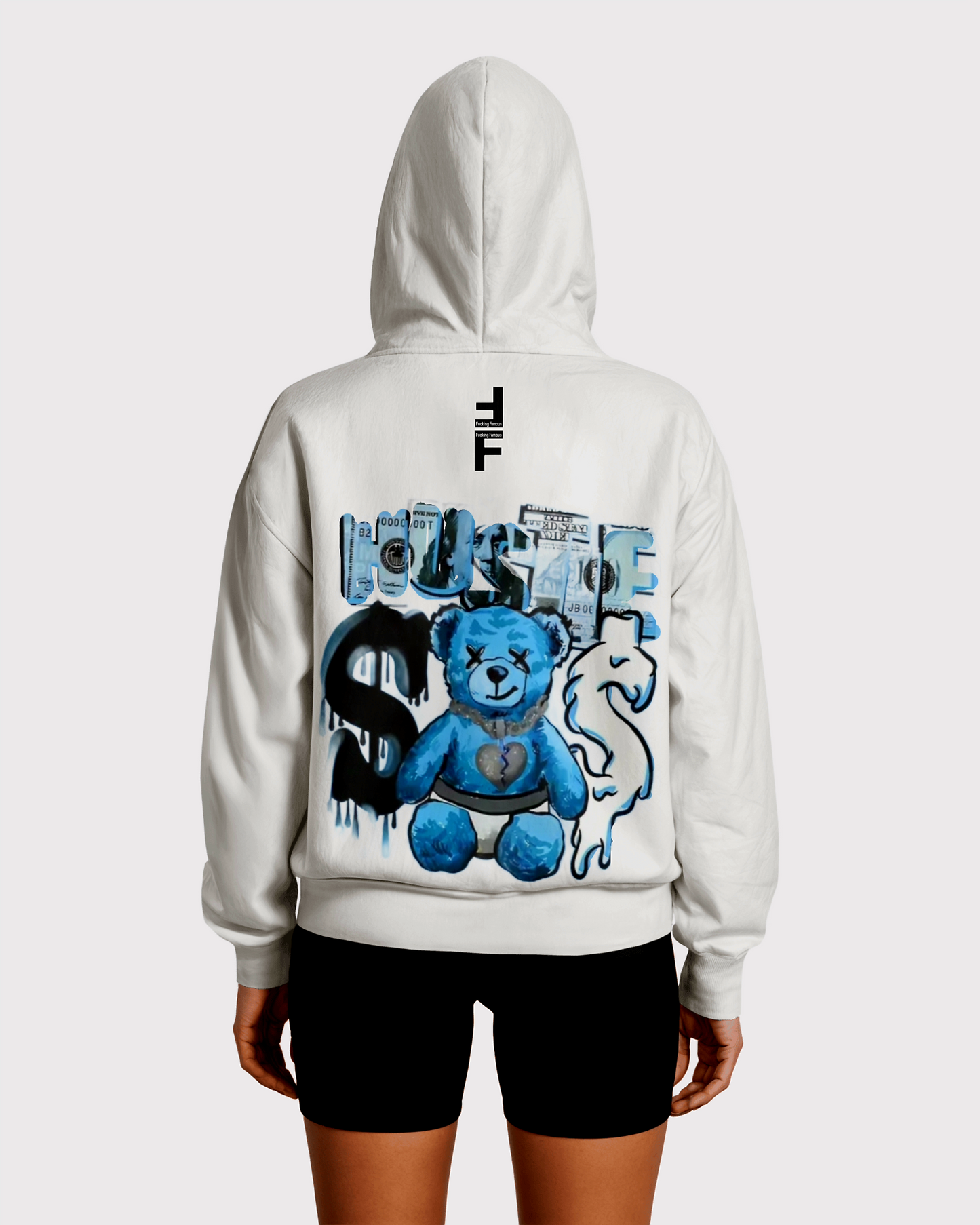 Blue Hustle Bear F|F White